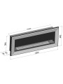 Dimensiones Biochimenea Frame 1200 - Hogar Comfy