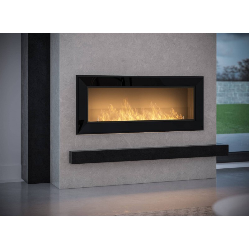 Biochimenea de pared Frame 1200  Negra
