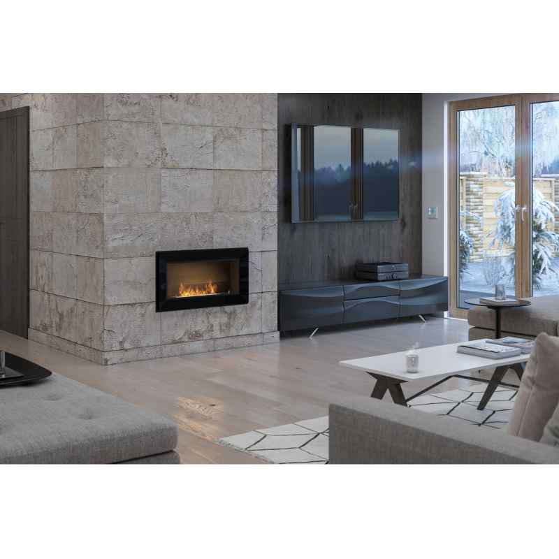 Chimenea bioetanol Simplefire Frame 900 Negra - Hogar Comfy