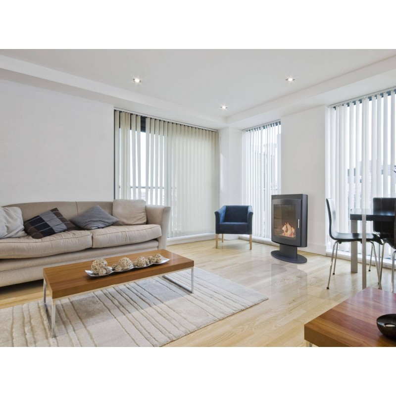 Estufa de bioetanol de suelo Puline Silenus - Hogar Comfy