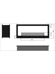 Dimensiones Infire 2 Side 1200