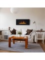 Chimenea de bioetanol para colgar BOX negra con cristal