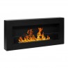 Chimenea de bioetanol BOX negra - Hogar Comfy