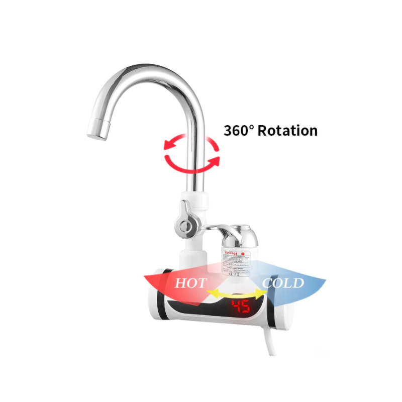 Grifo eléctrico para cocina rotación 360º