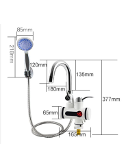 Dimensiones Grifo eléctrico con ducha
