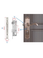 Dimensiones cerradura electrónica CatchFace negra