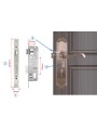 Dimensiones cerradura electrónica CatchFace negra