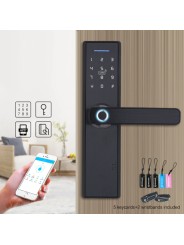 Cerradura inteligente CatchFace negra - Hogar Comfy