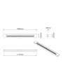 Dimensiones quemador de bioetanol Purline F96180