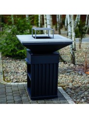 Barbacoa de leña Quadrum Vertical - Hogar Comfy