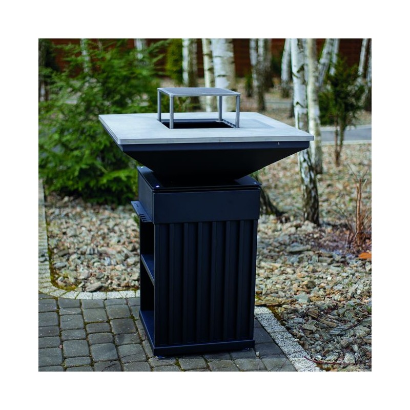 Barbacoa de leña Quadrum Vertical - Hogar Comfy