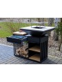 Barbacoa de leña Quadrum Horizontal - Hogar Comfy