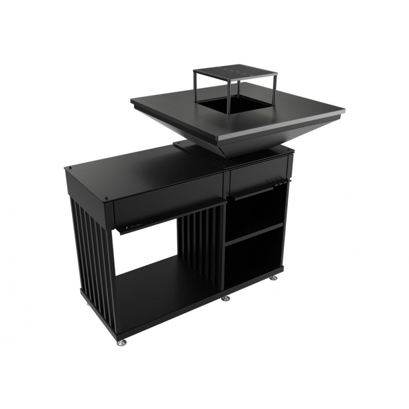 Barbacoa de leña Quadrum Horizontal - Hogar Comfy