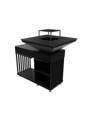 Barbacoa de leña Quadrum Horizontal - Hogar Comfy