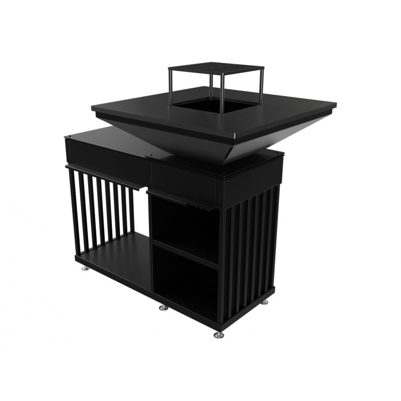 Barbacoa de leña Quadrum Horizontal - Hogar Comfy