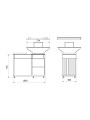 Barbacoa de leña Quadrum Horizontal - Hogar Comfy