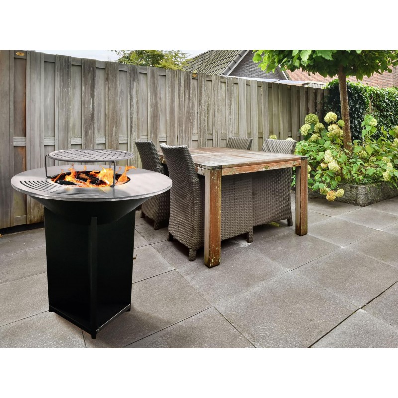 Barbacoa de leña para jardín Purline EFP56B - Hogar Comfy
