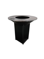 barbacoa de leña con gril y plancha Purline EFP56B - Hogar Comfy