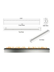 Dimensiones Quemador automático de 22,5 Litros RC2100