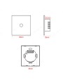 Dimensiones Interruptor Inteligente Comfy T negro