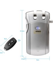 Dimensiones cerradura invisible Wafu plata