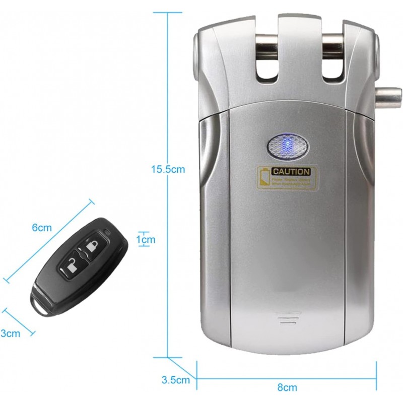 Dimensiones cerradura invisible Wafu plata