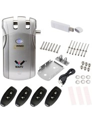 Cerradura invisible Wafu plata