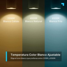 Temperatura color blanco ajustable en Tapo L630