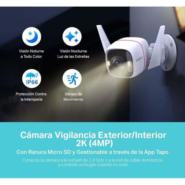Tp-Link Tapo C320WS cámara de vigilancia IP Interior - Exterior - Hogar Comfy