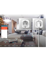 Enchufe inteligente Tuya Wi-Fi 20A Pack 2 con monitor de energía