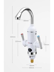 Dimensiones Grifo eléctrico Comfy FH
