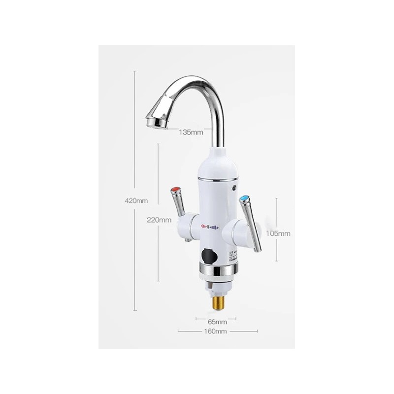 Dimensiones Grifo eléctrico Comfy FH