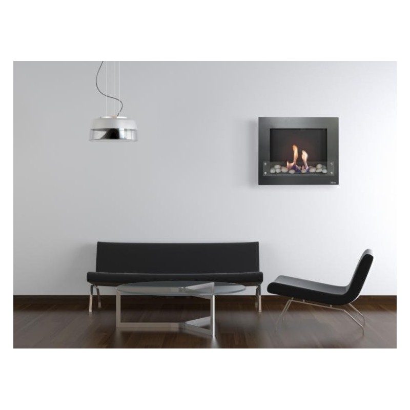 Chimenea de bioetanol Purline Bestbio Design Negra
