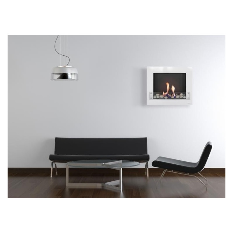 Chimenea de bioetanol Purline Bestbio Design W Blanca