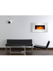Chimenea de pared eléctrica Purline CHE-450 - Hogar Comfy