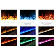 Colores de la chimenea de vapor de agua A-Fire Prestige 100 cm - AWPR 40-100 - Hogar Comfy