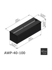 Diseño Chimenea de vapor de agua A-Fire Prestige AWPR 40-100