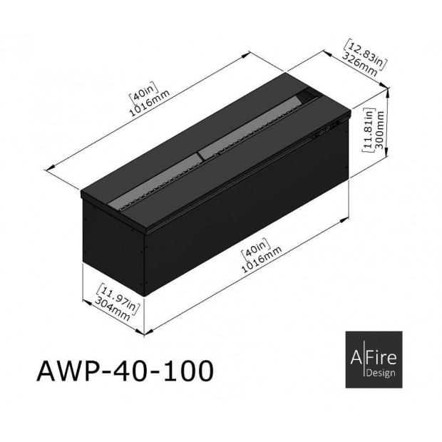 Diseño Chimenea de vapor de agua A-Fire Prestige AWPR 40-100