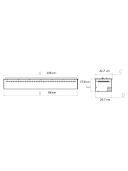 Dimensiones Chimenea de vapor de agua VP100