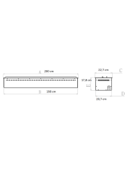 Dimensiones Chimenea de vapor de agua VP200