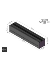 Dimensiones Dimensiones Chimenea de vapor de agua A-Fire Prestige AWPR 60-150 - Hogar Comfy
