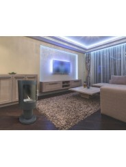 Purline Heracles - Chimenea de bioetanol de suelo con puerta