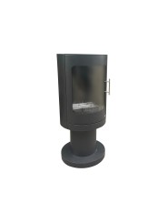 Biochimenea de suelo con puerta Purline Heracles