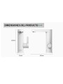 Dimensiones Grifo eléctrico HC Blanco