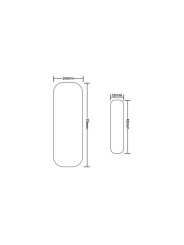 Dimensiones Sensor de puertas y ventanas Comfy PV701