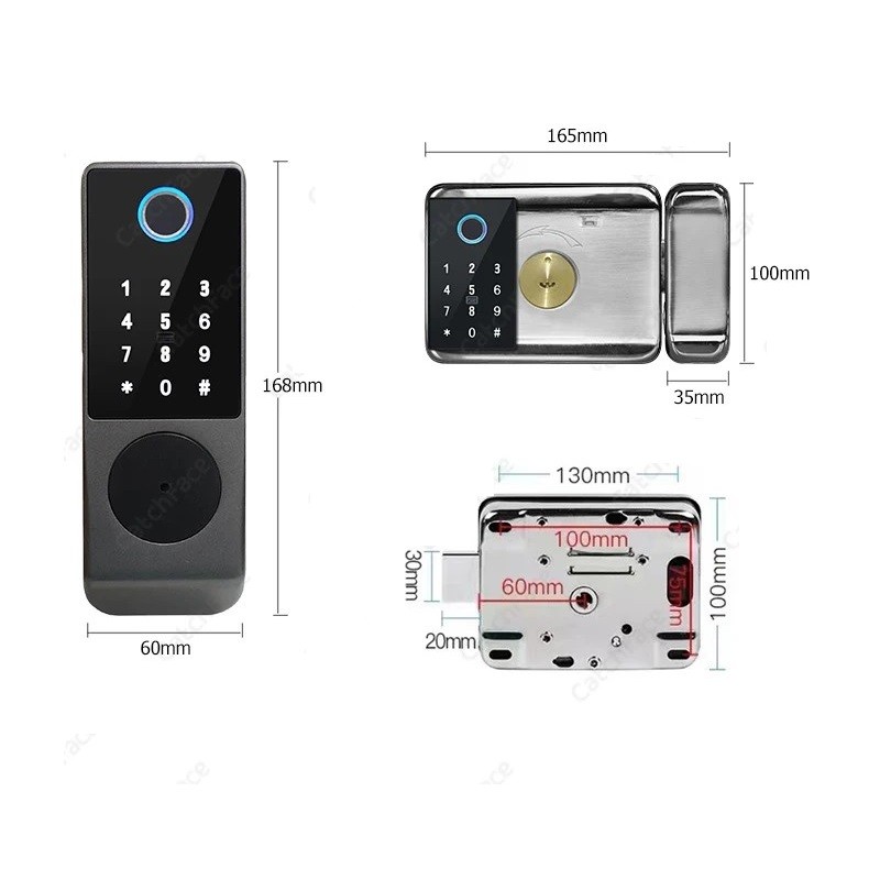 Dimensiones Cerradura inteligente para exterior CatchFace TSD