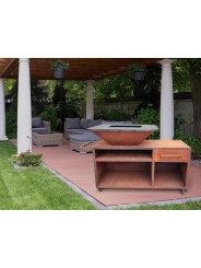 Barbacoa de leña con mueble Purline EFP56RECT CO