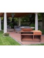 Barbacoa de leña con mueble Purline EFP56RECT CO