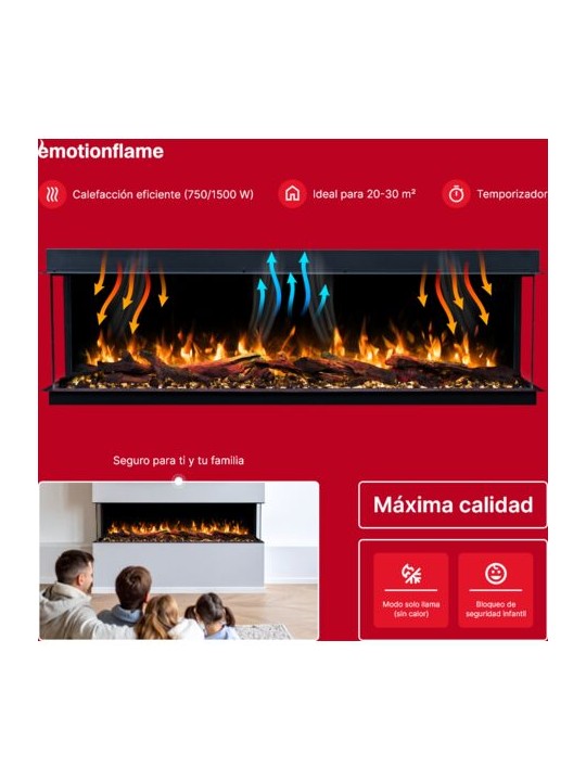 Emotion Flame Solis - Salida aire caliente