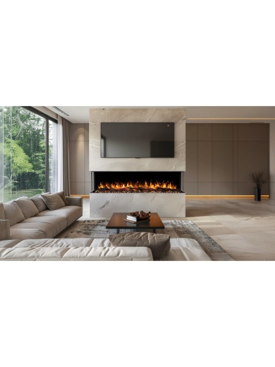 Chimenea electrica 3 caras Solis - Hogar Comfy